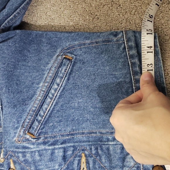 Wrangler made in japan 100% cotton denim jean jacket small - Picture 7 of 9